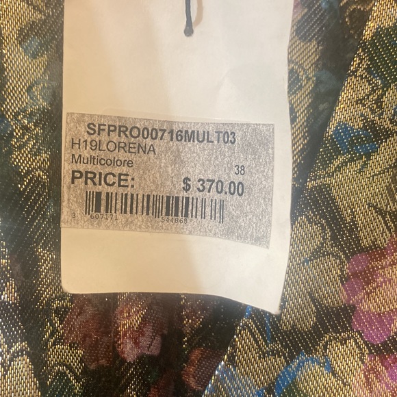 Sandro metallic mini dress glam rock indie sleaze - Picture 6 of 7